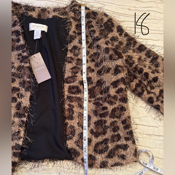 NWT Chico’s Leopard Bolero Jacket Size Chico’s 0 - Picture 5 of 9